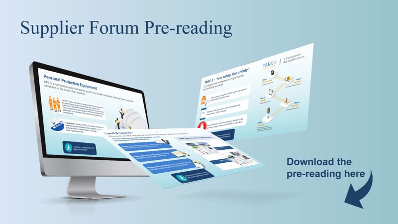 Supplier forum pre-reading