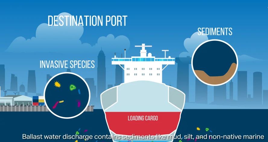 Ballast water treatment animation video